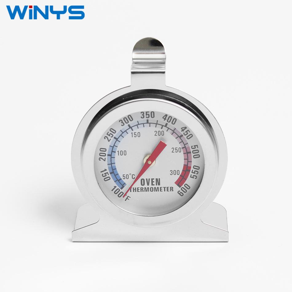 

Baking high temperature resistant stainless steel oven thermometer barbecue oven seat type oven pointer thermometer 50-300 ℃ T0P1 разноцветный
