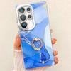 Suitable for Samsung S25 Mobile Phone Case Double Layer IMD Electroplated Marble S24plus Ring A16 Mobile Phone Case