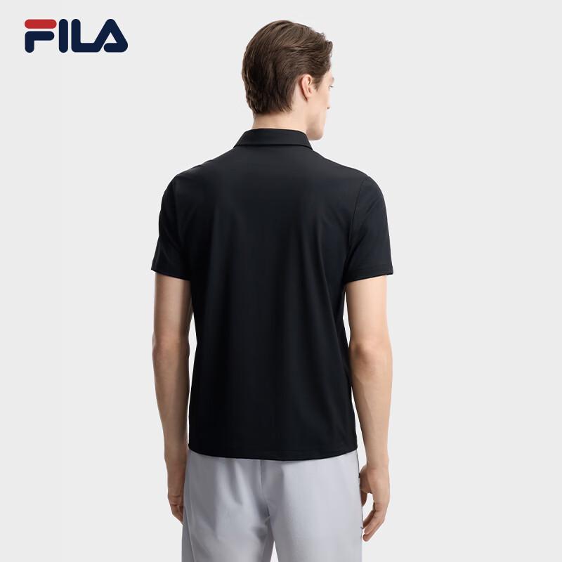 FILA Men's Knit Short Sleeve Polo Shirt