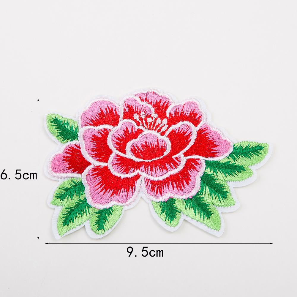 7Pcs Mix Color Exquisite Embroidery Flower Patches Fabric For Clothing Bags Decorations DlY Applique Repair6.5*9.5CM