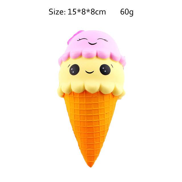 Jumbo Kawaii Squishy Toys Slow Rising Squeeze PU Popcorn Animals Anti Stress Relief Squishies Toy