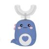 Smart Kids' U-shaped Electric Toothbrush: 3-Speed, Sonic Vibration, Soft Bristles, Waterproof, Ages 2-12.