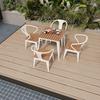 OIMG Outdoor Wooden Dining Set