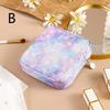 Borsa Porta Assorbenti con Gradiente, Pochette Mestruale Portatile, Organizer Impermeabile per Cosmetici per Tampax Assorbenti, Mini Custodia per Auricolari