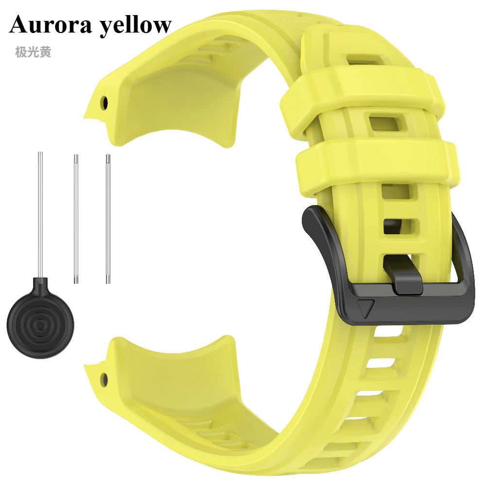

Силиконовый ремешок для Garmin Instinct 3 Amoled 50мм 45мм Оригинальный официальный браслет для Garmin Instinct 3 Solar 45мм 50мм Ремешок Instinct 3 45mm жёлтый