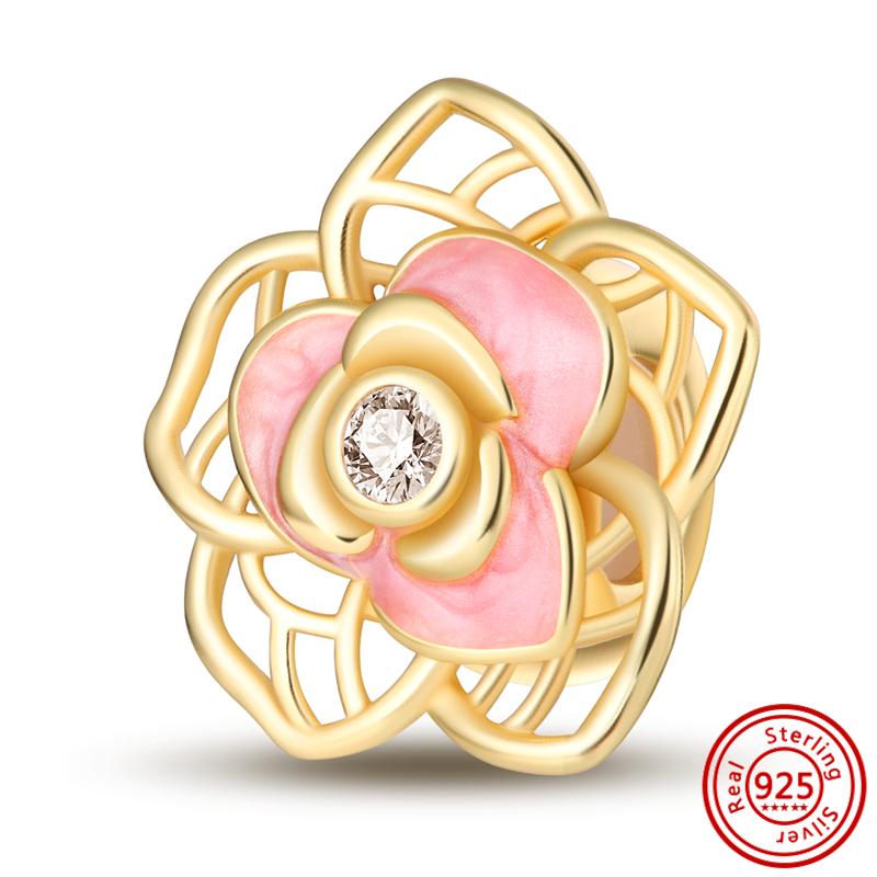 Hot Sale S925 Sterling Silver Blue Zircon Chameleon Starfish Shell Bee Beads Fit Original  Bracelet DIY Charm Jewelry