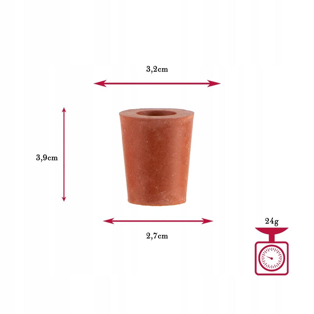 RUBBER CAP FOR SMOKE, BALLOONS, WINE, DEMER No. 1 FI 31/24 mm