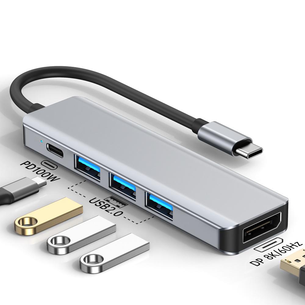 4K HD USB-C Laptop Docking Station Hub Converter