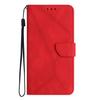 For Oppo A5 5G Case Skin Touch Lines Imprinted PU Leather Flip Phone Cover