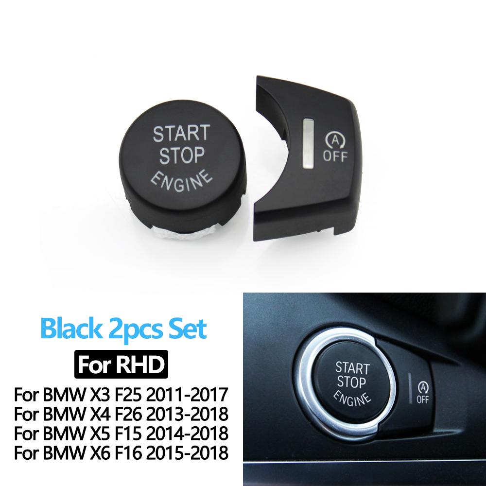 Drswk4 LHD RHD Car Engine Start Stop Button Switch Cover OFF Button For BMW X3 X4 X5 X6 F25 F26 F15 F16 61319291693,61319291694