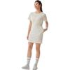 Skechers Godri Simple Knitted Breathable Sports Short Sleeve Dress Women dresses Tofu-White P225W175-0211
