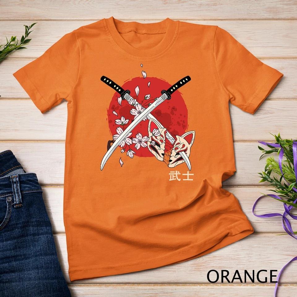 Ancient Japanese Cherry Blossom Samurai Katana Sword T-Shirt Unisex T-shirt 5 L