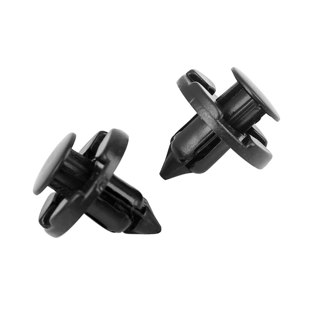 uxcell Rivet Clip Fastener 8mm Hole Diameter Plastic Bumper Black