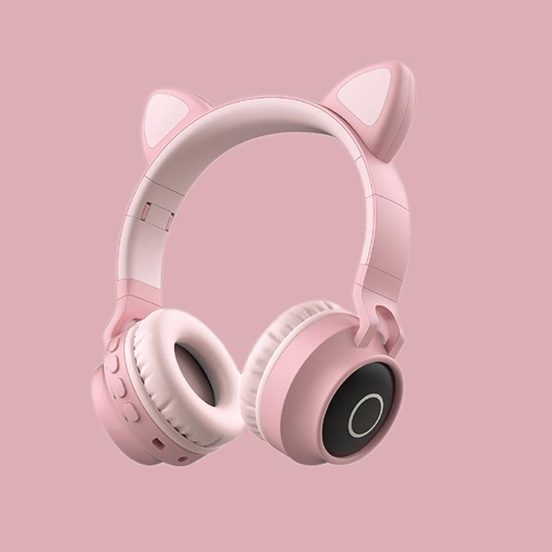 

Luminous Cat Ear Bluetooth Gaming Headset - BT-028C рожевий