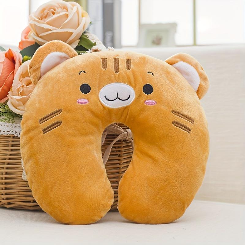 

Подушка для шеи U-образной формы с милыми мультяшными животными - Идеально подходит для путешествий, кемпинга, самолета и сна - Комфортная поддержка