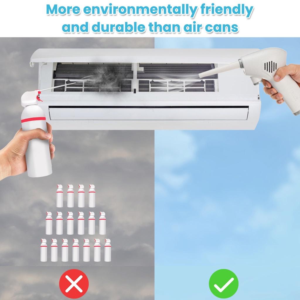 Puf de aer fără fir pentru curățarea computerului înlocuiește dozele de gaz comprimat, suflător de curățare reîncărcabil 6000/10000mah