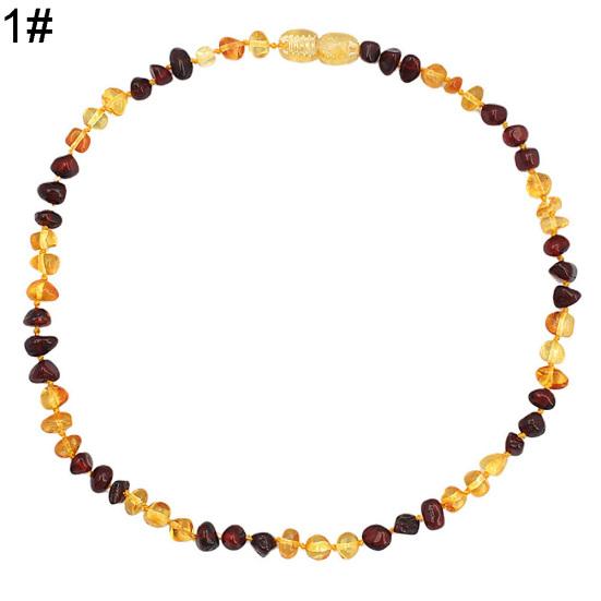 Retro Dámský přírodní jantarový korálkový náhrdelník Ručně vyráběný dárek ke Dni matek