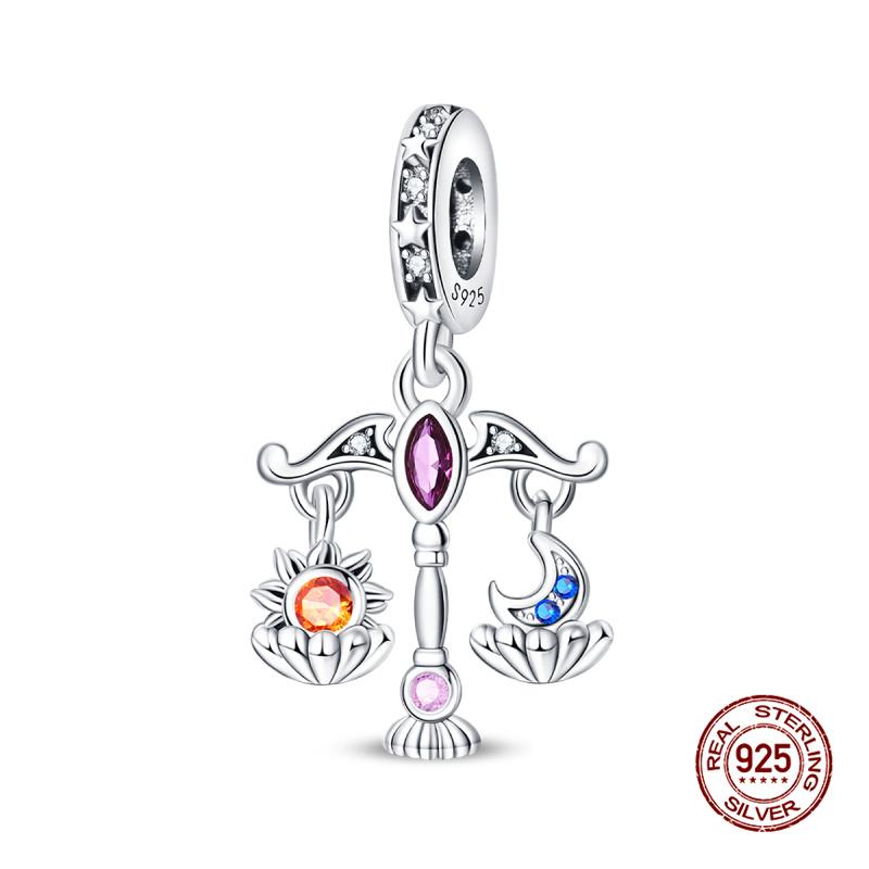 Original Charmcopper Star Moon Sun Tarot Series Charm Beads Fit 3Mm Original Bracelet Womens Diy Fine Jewelry Gift