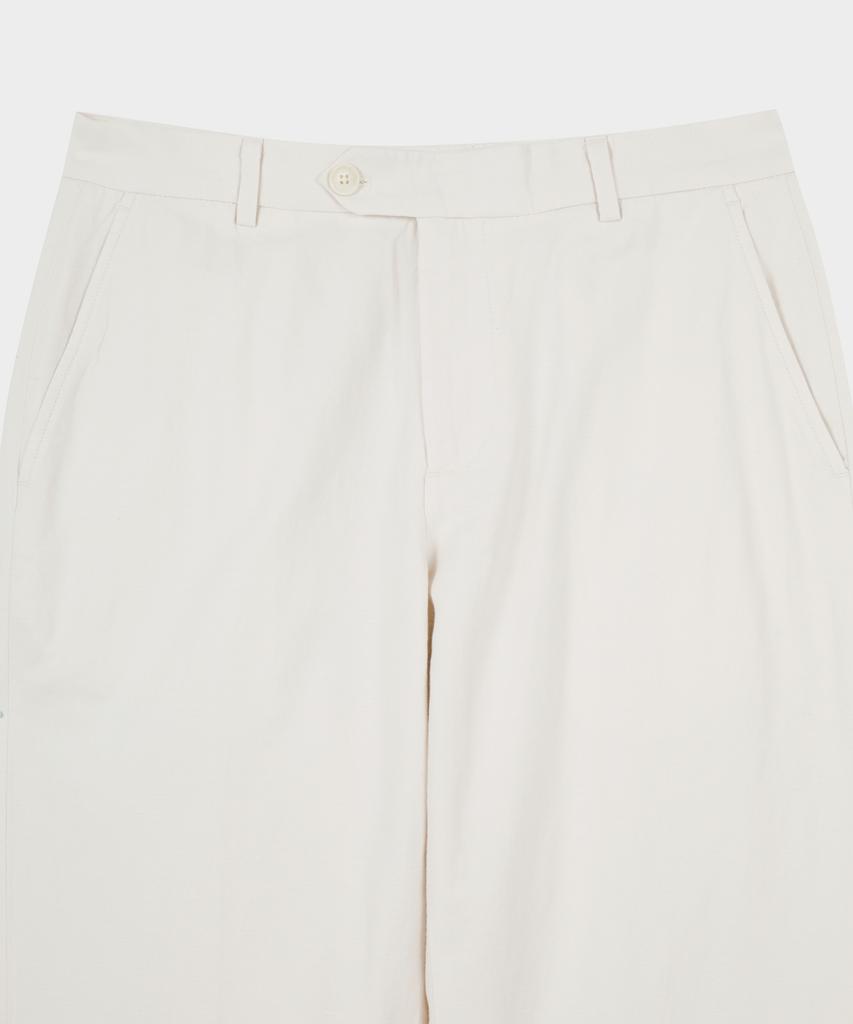 BROOKS BROTHERS Regular Fit Cotton Linen Pants (Ivory) (Bbpcmf8914Bfm)