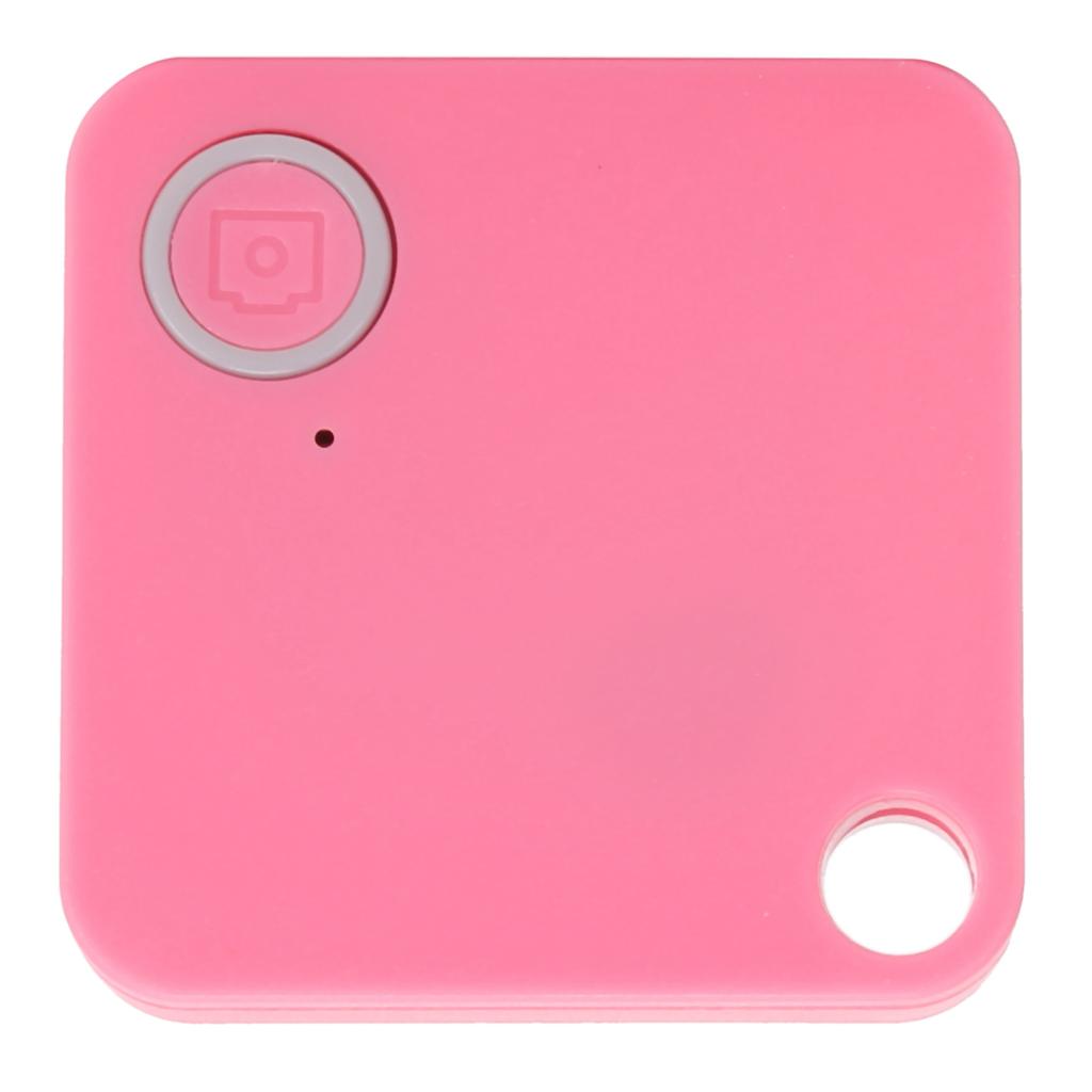 Bluetooth Tracking Device AntiLost Key Finder Item Locator AntiTheft Alarm for Children Pets Wallet(Pink )