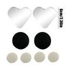 Blind Spot Mirrors 2 Pieces Heart Shaped Rearview Convex Mirror Removable Adjustable Safety Assist Glass Wide Angle Auto Parts