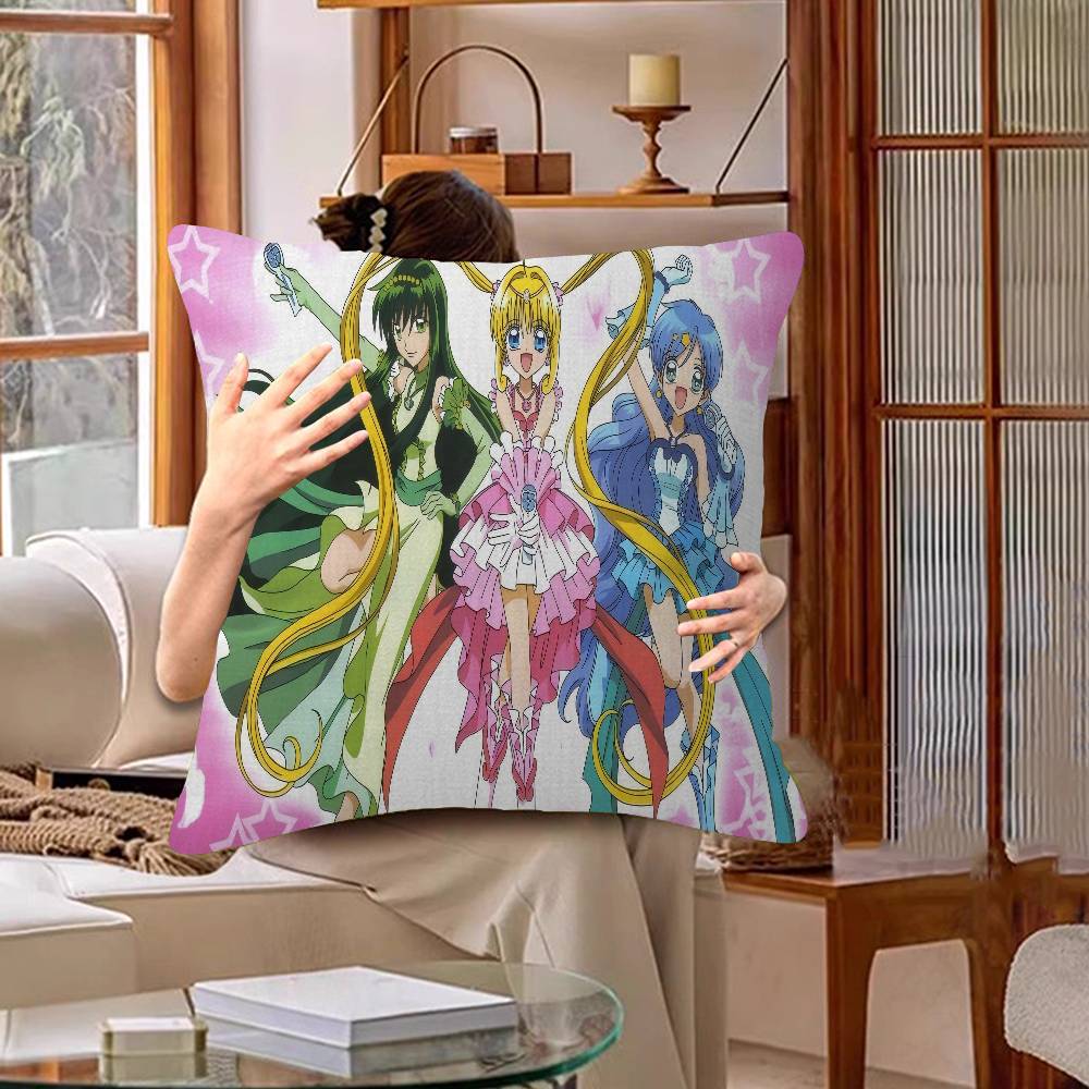Mermaid Melody Pichi Pichi Pitch Pillow Anime Pillow Sofa Bed Head Pillow Cover Cushion Cover 45x45 Cm Fashion
