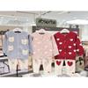 Absorba Knit Cardigan Set Pink Red Indigo Blue