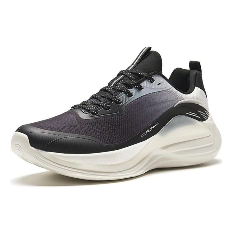 Anta Lingyun 4 Lightweight Breathable Durable Low-Top Running Shoes Men sneaker Black Gray 912415532-1