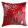 Quarter Report Moomin Cushion Cover 45 x Zipper Closure in (MOOMIN) "I'm Here," Red, Approx. 45cm, 100% Cotton, [Made Japan]