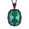 Jewelry Copper Bottom Gold-Plated Simulation Nordic Blue Temperament Black Gold Pendant Necklace Main 20 * 28
