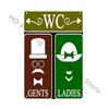 Toilet Wall Decoration Pub Vintage Metal Sign Home Funny Decor Toilet Tin Sign WC Lavatory Toilettes Wall Art Bathroom Restroom