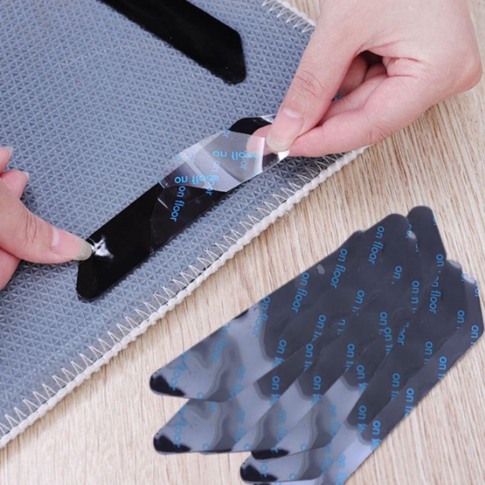 Removable Anti-slip Mat Adhesive Carpet Sticker Corner Clip Rug Pads  Bathroom