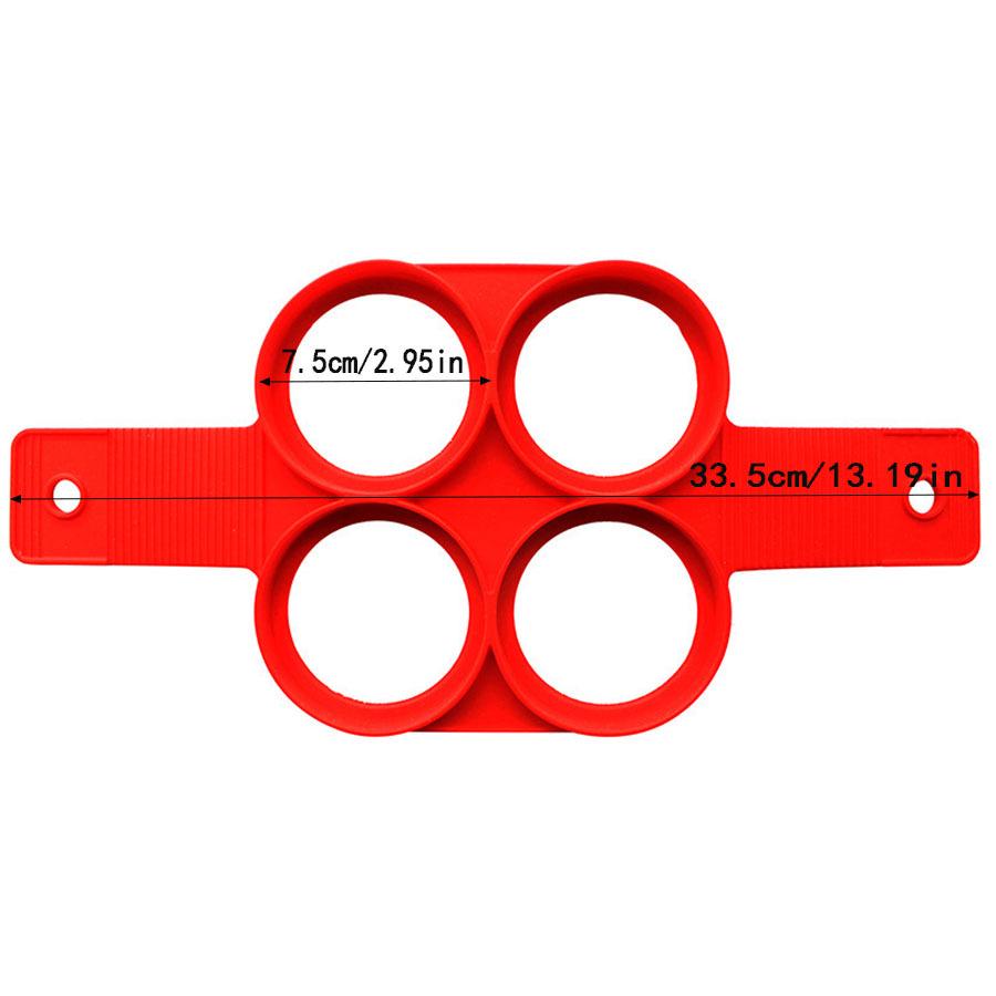 Silicone Egg & Pancake Mold - Multi-Shape 7-Hole Fryer