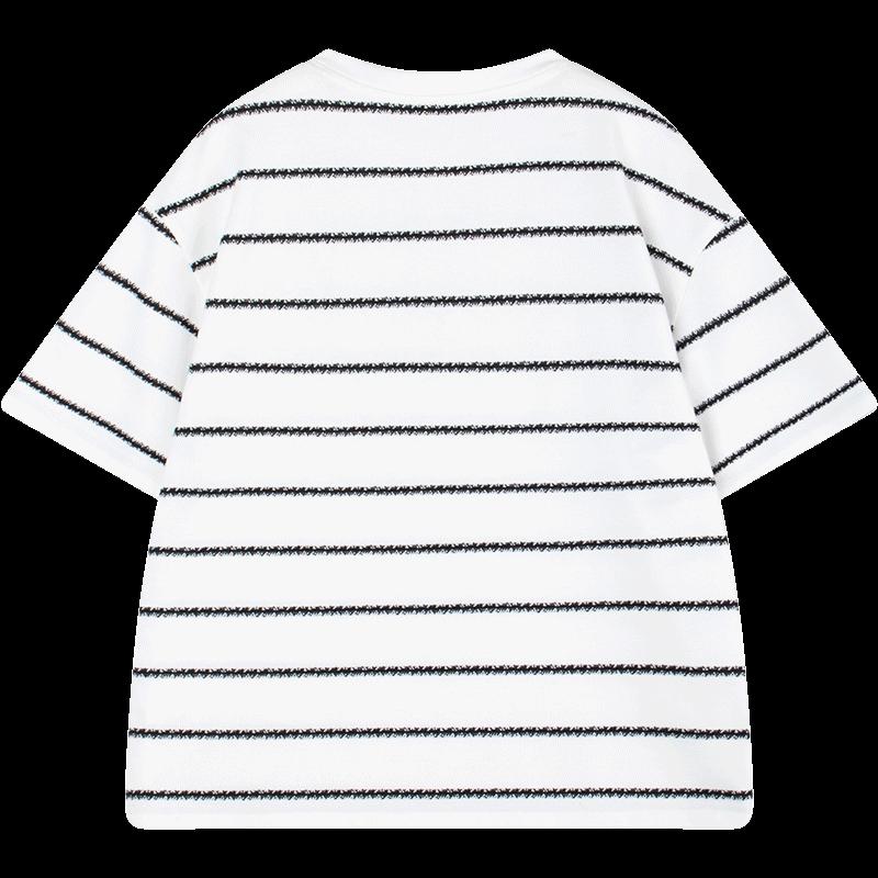 Mucmukn Girls' Chill Striped Short Sleeve T-Shirt