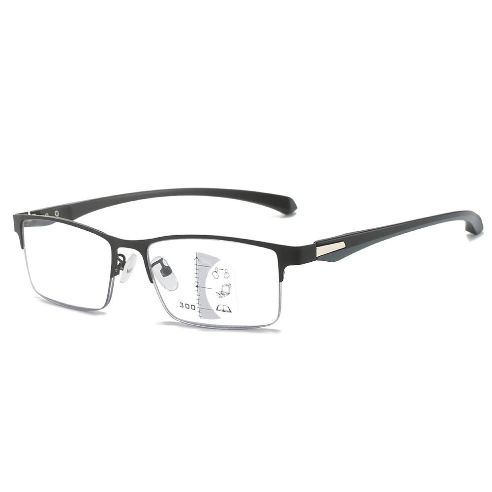 Business Men'S Anti-Blue Reading Glasses Look Far And Near High Definition Multi-Focus Far And Near Reading Glasses