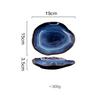 BEPAN Piatti in Ceramica Blu Scuro Piatto Piatto Irregolare Piatto di Porcellana Decorazione Domestica Stoviglie Vassoio per Stoviglie Forniture per Cucina Hotel