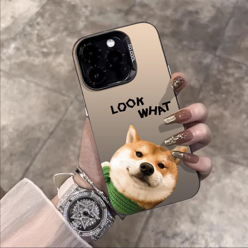 Probe Cute Shiba Inu Phone case iPhone 15 Pro Max 11 12 13 16 14 Plus Silicone Shockproof Case Lens protector shell