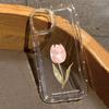 Kristall-Tulpenmuster Handyhülle Für iPhone 11 12 13 14 15 16 17 Pro Max Plus X XS XR XS MAX 16E 17Air Weiche Transparente Abdeckung