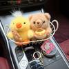 Animal Plush Keychain Set With Soft Pp Cotton For Kids And Bag Decor
