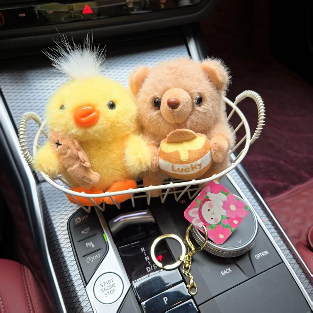 Animal Plush Keychain Set With Soft Pp Cotton For Kids And Bag Decor