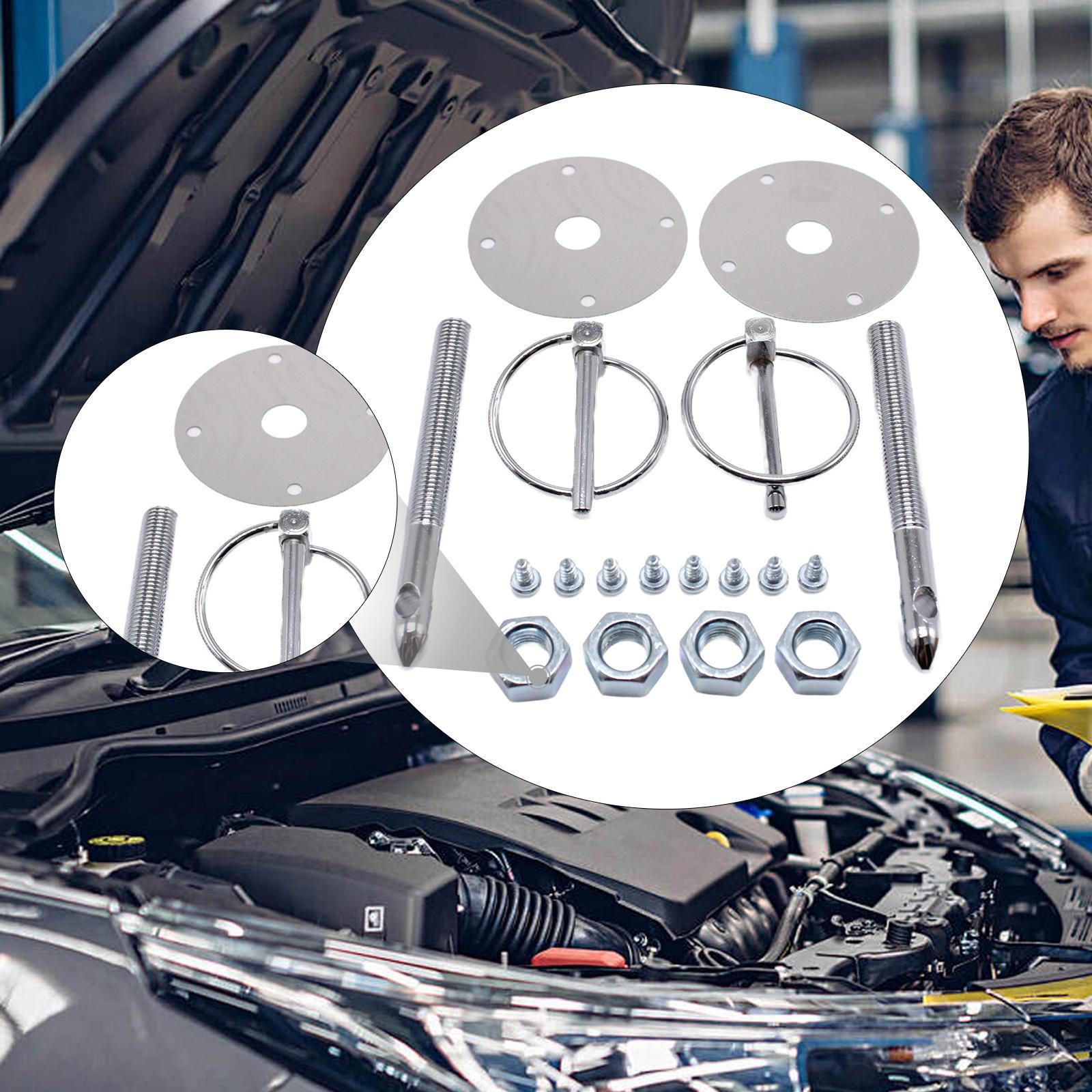 

Universal Hood Pin Set Flip over Clips Modified Accessories Professional Easy Installation