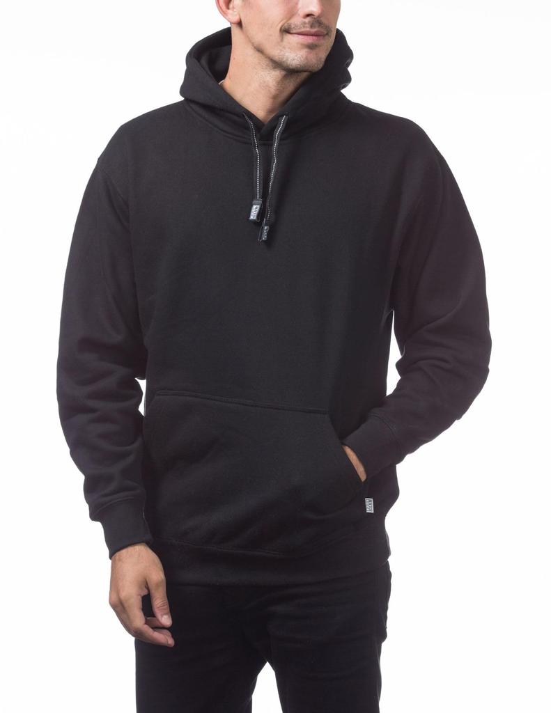 Pro Club Men's Heavyweight Pullover Hoodie (13oz), US Size: Large, Color: Black