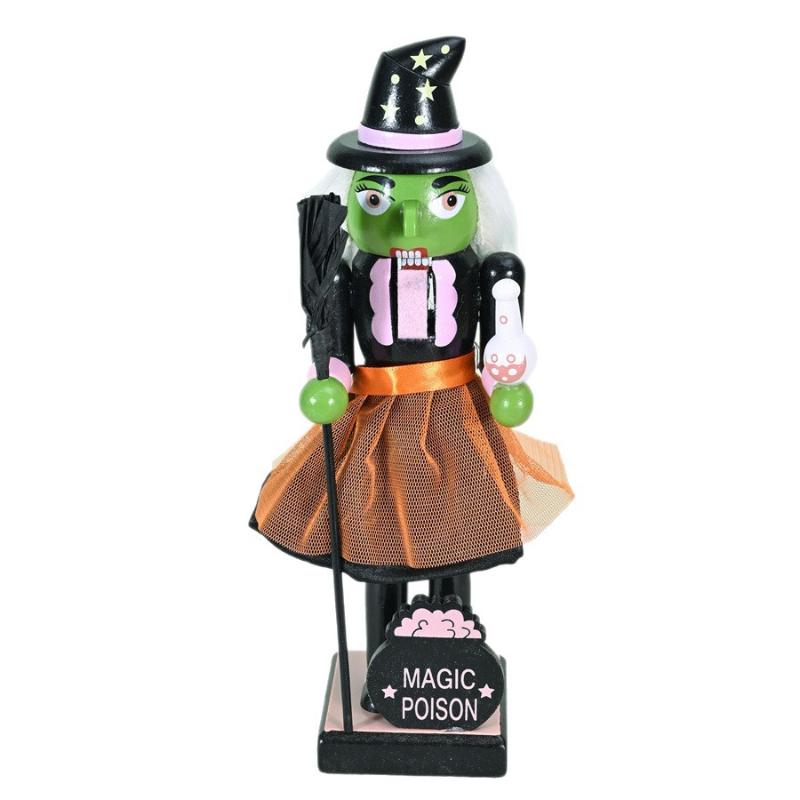 1Pcs Holiday Decor Halloween Pumpkin Nutcracker Soldier Skeleton Nutcracker Halloween Figurine Goody Bag Fillers Home Ornament