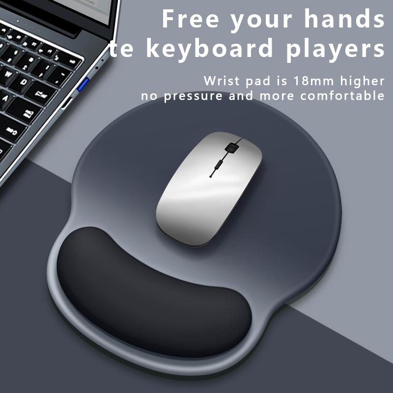Mouse Pad with Wrist Support Pad with Wrist Support Ergonomics Computer Mouse Pad Keyboard with Anti-slip Silicone Base