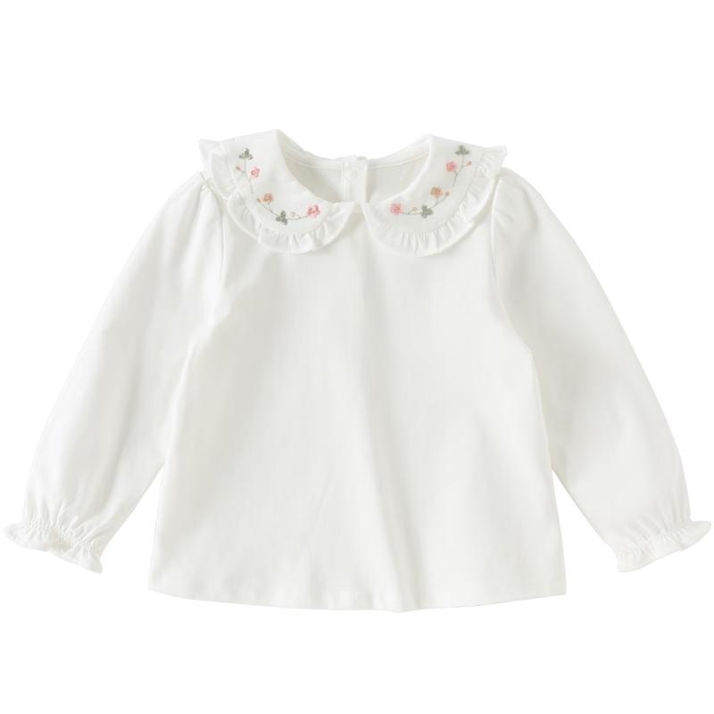 DAVE & BELLA Girls' Long Sleeve Cotton T-shirt