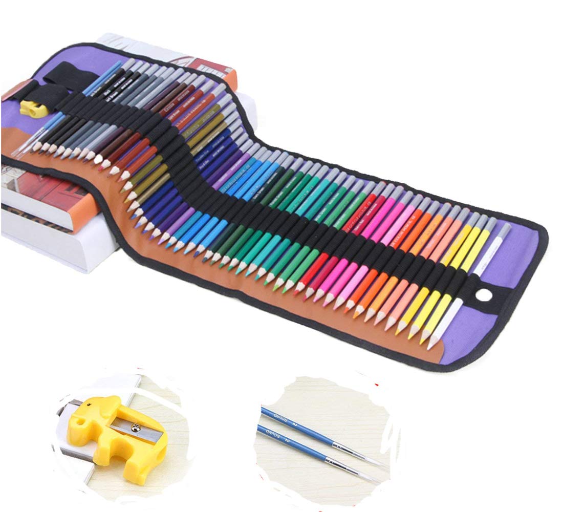 

Kitamurasyokai Colored 48 Storage Pencil and Portable Case Water-Based Pencils, Colors, Case, Sharpener, чёрный