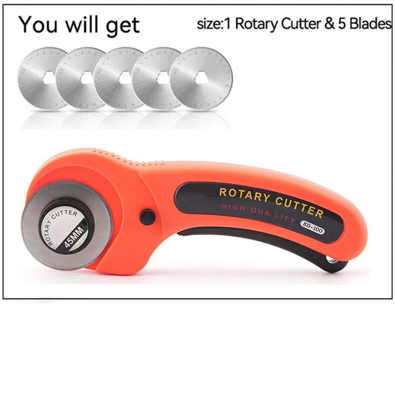 

Универсальный нож для резки ткани, лезвие для резки кожи и бумаги, 45 мм, круглый резак для обоев, роликовый нож, лезвие для мастеровых, инструменты для обрезки