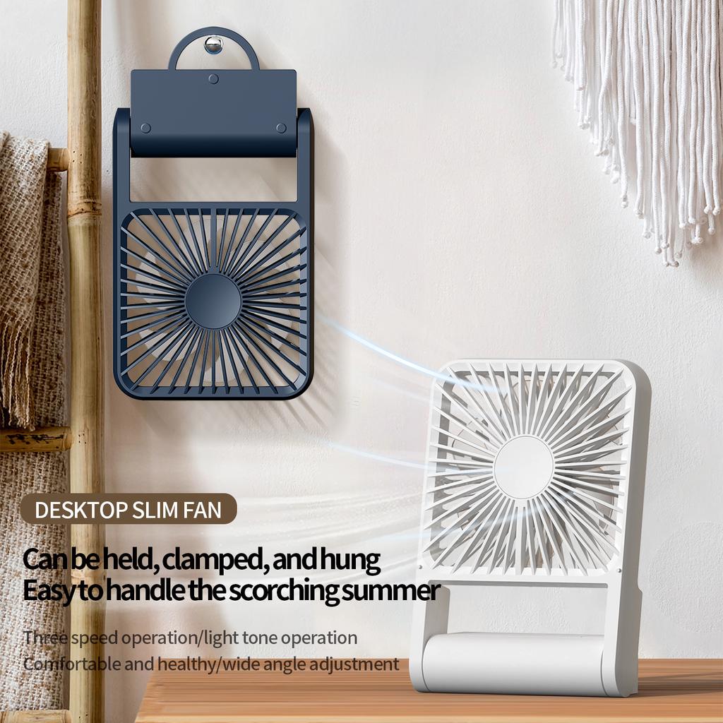 2025 New Unique Portable Rechargeable Fan 360 Degree Angle Adjust Wall And Table Fans Home USB Mini Desktop Charging Fans
