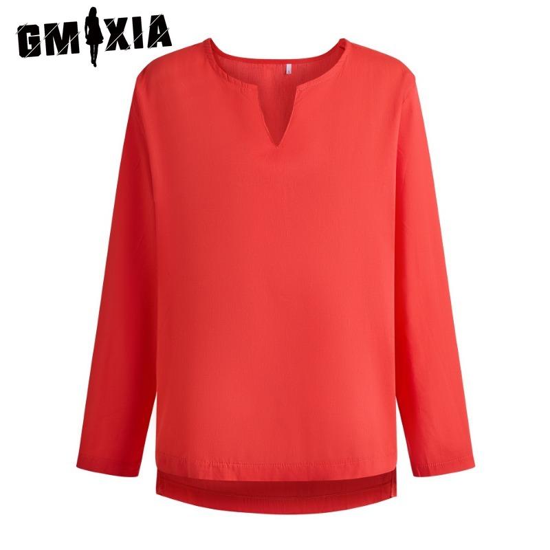 

Хлопковая футболка с длинным рукавом GMXIA, мужская модная свободная футболка с принтом «Сострадательная» XXXXXL оранжевый