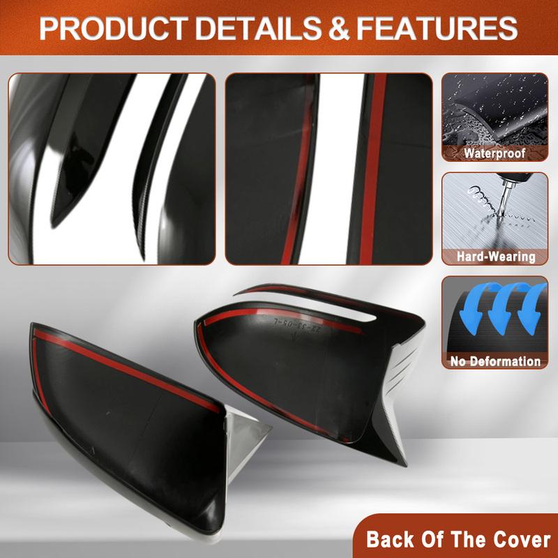 For BYD Song Plus DM-i EV/ Seal U/ Sealion 6 -2025 Carbon Fiber Black Exterior Side Rearview Mirror Cover Trim